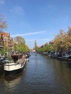 beautiful river in amsterdam