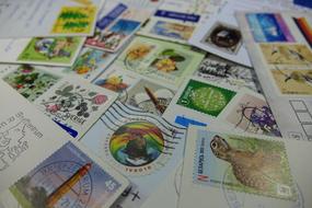Postage Stamps Collect Stamped