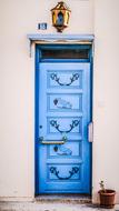 blue Door Entrance