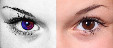 Eyes Galaxy Colors