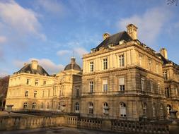 Luxembourg palace with white bricks
