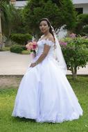 Women Wedding Flowers white dress