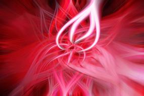 abstract manipulation lines red pink