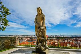 unusually beautiful Prague Statue Lion
