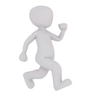 running model of a person