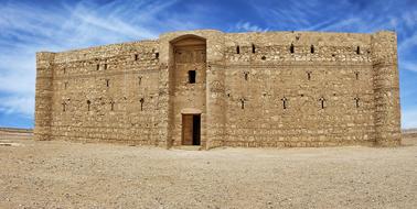 ancient castle in the desert