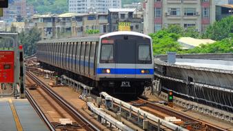 train on Metro station in Taiwan