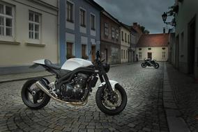 Motorbike Motorcycle Triumph Cafe