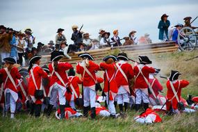 Brittish War Students Red And