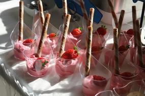 yogurt with strawberries
