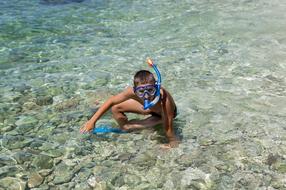 Child Boy Dive water