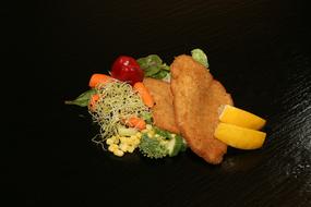 fish fillet with vegetables