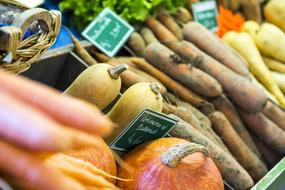 Fresh vegetables at the market