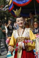 beautiful girl in a chinese costume