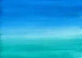 Watercolor Blue green
