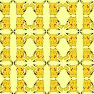 Beautiful pattern with the cute Pikachu Pokemons, clipart