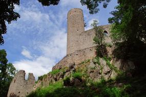 magnificent castle on the mountain