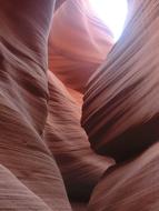 ray of light in the red rocks
