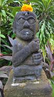 old stone sculpture in bali