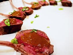 lamb meat with sauce