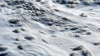 foam in the sea