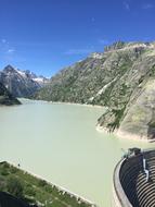 green river with mountains