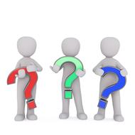 question marks colors 3d drawing