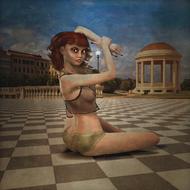 Woman Beauty Sitting