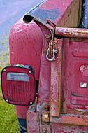 Old Red Truck Tail