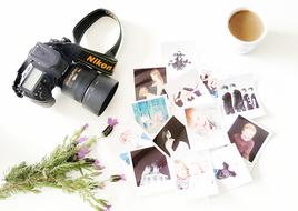 Camera Flat Lay Coffee Break