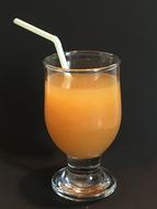 cold juice in a glass