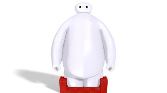 white baymax model