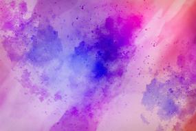 Beautiful and colorful, watercolor painting of the sky with clouds, clipart