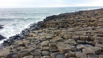 beautiful beach rocks by the sea