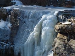Waterfall Frozen Water