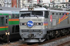 big train at the train station
