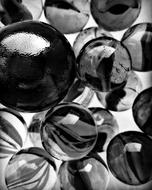 Glass Balloons Black And White