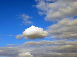 The Sky Clouds Puff