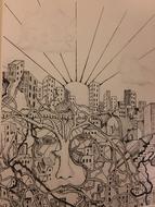 pencil graphic drawing