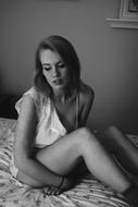 absolutely beautiful Girl Portrait Black And White