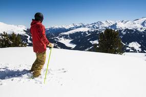 man at a snow resort