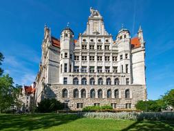 New Town Hall rear view, germany, Leipzig