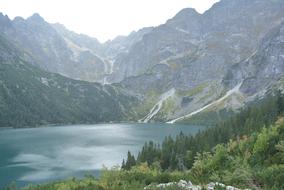 mountain scenery with a lake