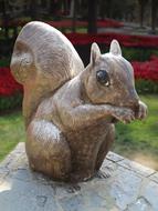 Squirrel Sculpture Holzfigur