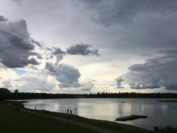 stormy weather by the lake