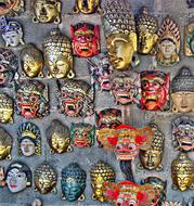 Wall Faces Decoration