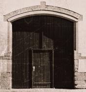 Old wood Door House
