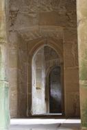 passageway with the arch in the castle