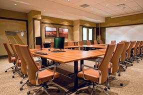 office conference table in the room