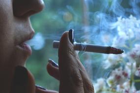 Smoke Cigarette Lips